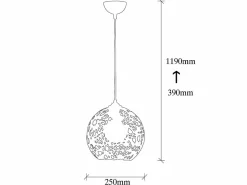 Lámpara de metal de altura ajustable CELINDRA - D. 25 x Alt. 39/119 cm -^OZAIA Sale