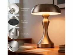 Lámpara de noche LED , táctil, regulable, inalámbrica, con batería, vintage, recargable por USB^NETTLIFE Hot