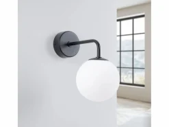Sollux Lighting Aplique Para Pared|Lámpara de pared Bealy minimalista de acero/vidrio - 1 fuentes luminosas 3000K - L.10 x A.21 cm - /blanco
