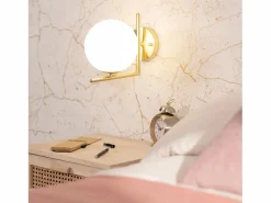 Lámpara de Pared de Metal y Cristal Moonlight Design^Ledkia Best