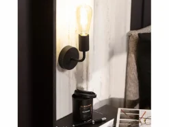 Ledkia Lámpara de Pared de Metal Jayso Negro Multicolor Hot