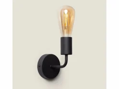 Ledkia Lámpara de Pared de Metal Jayso Negro Multicolor Hot