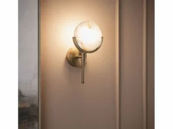 Lámpara de Pared de Metal y Cristal Frome^Ledkia New