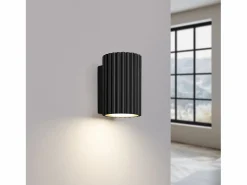 Sollux Lighting Lámpara de pared Gloow minimalista de aluminio - 1 fuentes luminosas 4000K - L.6,5 x A.10 cm - Negro New