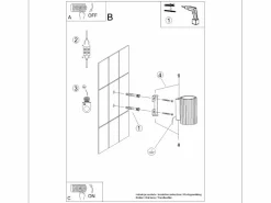 Sollux Lighting Lámpara de pared Gloow minimalista de aluminio - 1 fuentes luminosas 4000K - L.6,5 x A.10 cm - Negro New