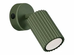 Lámpara de pared Gloow minimalista de aluminio - 1 fuentes luminosas 3000K - L.8 x A.16 cm - oliva^Sollux Lighting Hot