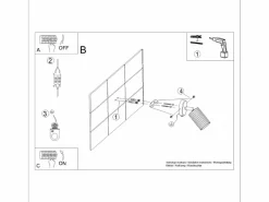Lámpara de pared Gloow minimalista de aluminio - 1 fuentes luminosas 4000K - L.8 x A.16 cm -^Sollux Lighting Clearance