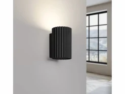 Sollux Lighting Lámpara de pared Gloow minimalista de aluminio - 1 fuentes luminosas 3000K - L.6,5 x A.10 cm - Negro Best