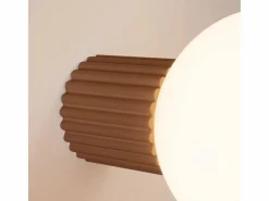 Sollux Lighting Aplique Para Pared|Lámpara De Pared Halo Moderno De Aluminio/Vidrio - 1 Fuentes Luminosas - L.12 X A.12 Cm - Moca