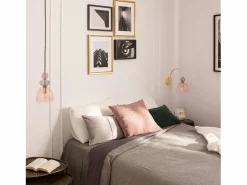 Lámpara de Pared Metal y Cristal Baudelaire Rosa^Ledkia New