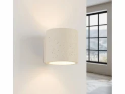 Sollux Lighting Aplique Para Pared|Lámpara de pared Orbis industrial de concreto - 1 fuentes luminosas - L.10 x A.10 cm -