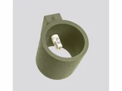 Sollux Lighting Aplique Para Pared|Lámpara de pared Orbis industrial de concreto - 1 fuentes luminosas - L.10 x A.10 cm - oliva