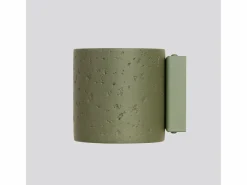 Sollux Lighting Aplique Para Pared|Lámpara de pared Orbis industrial de concreto - 1 fuentes luminosas - L.10 x A.10 cm - oliva