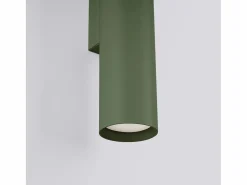 Sollux Lighting Lámpara de pared Toris desván de acero - 2 fuentes luminosas 3000K - L.6 x A.30 cm - oliva Verde Sale