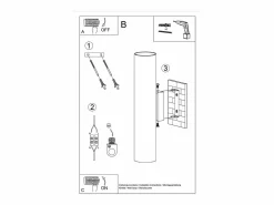 Sollux Lighting Lámpara de pared Toris desván de acero - 2 fuentes luminosas 3000K - L.6 x A.30 cm - oliva Verde Sale