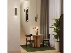 Sollux Lighting Lámpara de pared Toris desván de acero - 2 fuentes luminosas 3000K - L.6 x A.30 cm - oliva Verde Sale