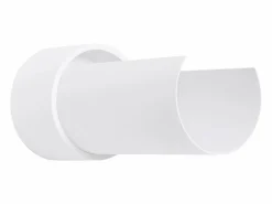 Sollux Lighting Lámpara de pared Torow minimalista de acero - 1 fuentes luminosas 4000K - L.10 x A.21 cm - Blanco Hot