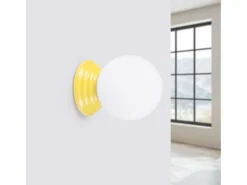 Sollux Lighting Aplique Para Pared|Lámpara de pared Zori minimalista de cerámica/vidrio vidriado - 1 fuentes luminosas - L.12 x A.12 cm -