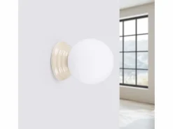 Sollux Lighting Aplique Para Pared|Lámpara de pared Zori minimalista de cerámica/vidrio vidriado - 1 fuentes luminosas - L.12 x A.12 cm -