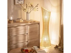 Ledkia Lámpara De Pie|Lámpara de Pie de Bambú Marady Natural