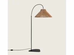 Ledkia Lámpara De Pie|Lámpara de Pie Exterior Metal y Cuerda Montreal Natural