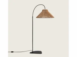 Ledkia Lámpara De Pie|Lámpara de Pie Exterior Metal y Cuerda Montreal Natural