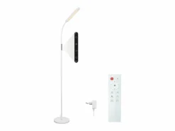 NETTLIFE Lámpara De Pie|Lámpara de pie LED para sala de estar, regulable, blanca, 11 W, flexible, 360°, para sofá