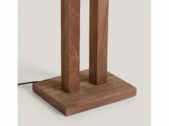 Ledkia Lámpara de Pie Madera Abner Natural Beige Hot