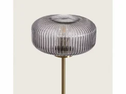 Ledkia Lámpara De Pie|Lámpara de Pie Metal y Cristal Windsor Dorado