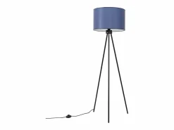 Sollux Lighting Lámpara De Pie|Lámpara de pie Nevia minimalista de tela/PVC/acero - 1 fuentes luminosas - L.40 x A.135 cm - marino/negro