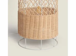 Ledkia Lámpara de Pie Ratán Rubra Natural Multicolor Online