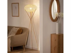 Ledkia Lámpara de Pie Ronax Natural Multicolor Hot