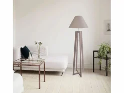 Lámpara de Pie , madera, ,A155xD 40xP40cm^TOSEL Clearance
