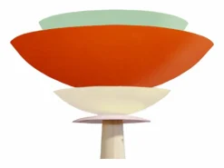 TOSEL Lámpara de Pie ,madera,,A162xD40xP40cm Naranja Best