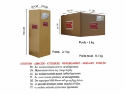 TOSEL Lámpara de Pie ,madera,,A162xD40xP40cm Beige Hot