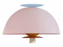 TOSEL Lámpara de Pie ,madera, ,A165xD43xP43cm Rosa Hot