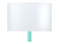 TOSEL Lámpara de Pie ,madera,natural, A 155xD35xP35 cm Azul turquesa Outlet