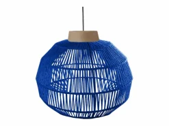TOSEL Lámpara de Pie ,metal,madera,haya, ,A195xD43xP110cm Azul Online