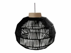 TOSEL Lámpara de Pie ,metal,madera,haya, ,A195xD43xP110 cm Negro Online