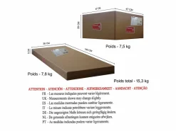 Lámpara de Pie ,metal,Negro ,A 190x D150xP40cm^TOSEL Best