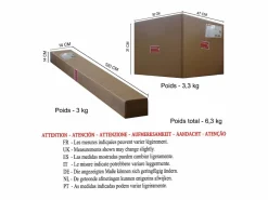 Lámpara de Pie ,metal,natural, A 160xD45xP45cm^TOSEL Best