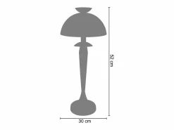 TOSEL Lámpara De Mesa|Lámpara de Salón ,metal,madera, ,A52xD30xP 30cm