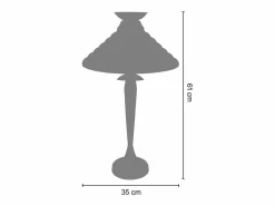 Lámpara de Salón ,metal,madera,AMARILLO,A 57xD40xP40cm^TOSEL Outlet