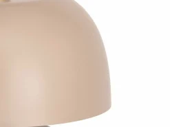 OZAIA Lámpara de sobremesa con forma de seta en metal, D. 26 x Alt. 39 cm, , WINDY Beige Hot
