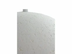 Lámpara de sobremesa 40x40x50 con base y tulipa de papel maché Blanco Best