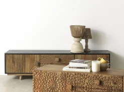 Lámpara de sobremesa yute Marru00f3n Outlet