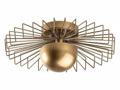 OZAIA Lámpara de techo de metal - Dorada - H. 18 x D. 45 cm - ZYMA Dorado