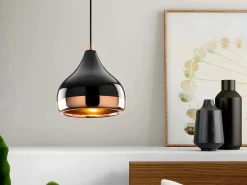 Lámpara de techo de metal - lámpara D. 17 x Alt. 25/112 cm - y cobre - YILDO^OZAIA Clearance