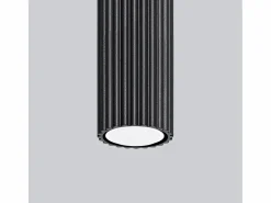 Sollux Lighting Lámpara de techo Gloow minimalista de aluminio - 1 fuentes luminosas 3000K - L.6,5 x A.30 cm - Negro Discount