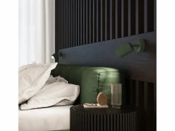 Sollux Lighting Lámpara de techo Gloow minimalista de aluminio - 1 fuentes luminosas 3000K - L.6,5 x A.40 cm - oliva Verde Discount